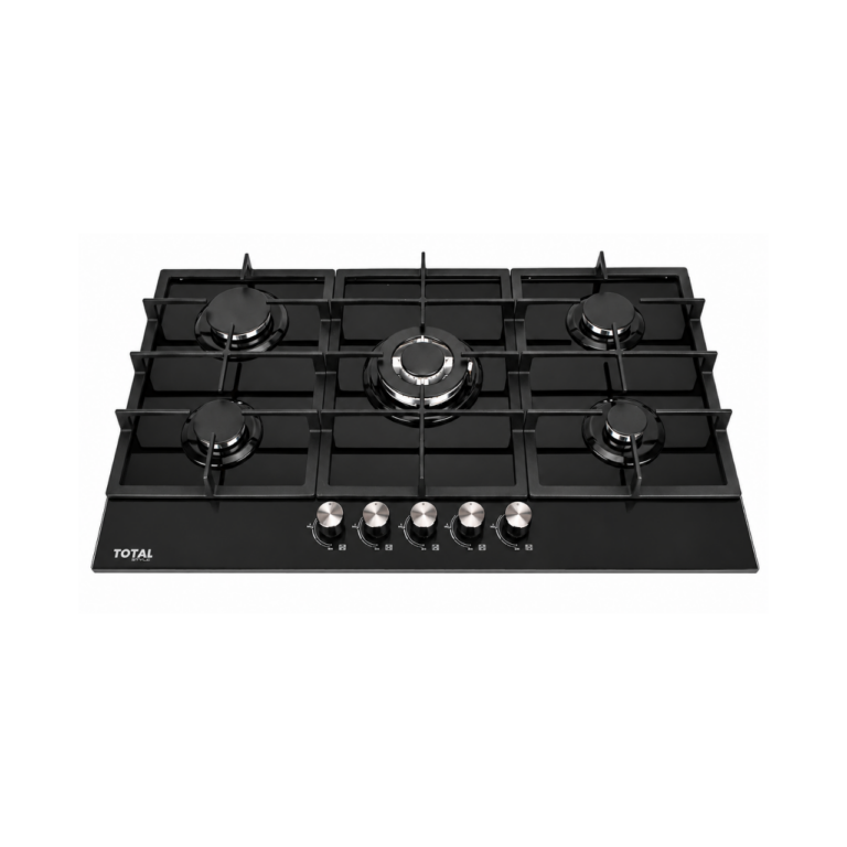 Totai - 90cm 5 Burner Gas Hob Gas On Glass - 03/TS5BNR-GG