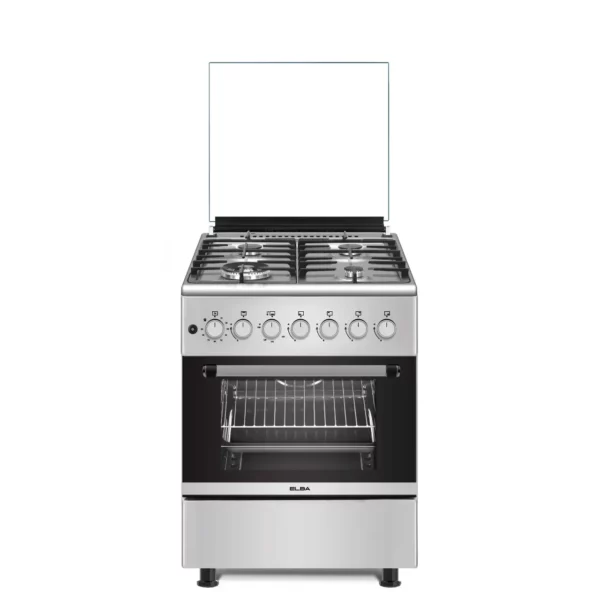 ELBA Gas Stove 4 Burner - Gas Oven - 60cm Stainless Steel - 04/66CL442G