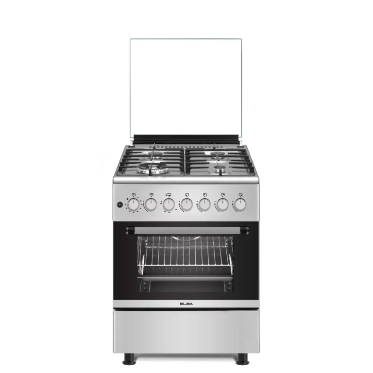 ELBA Gas Stove 4 Burner - Gas Oven - 60cm Stainless Steel - 04/66CL442G