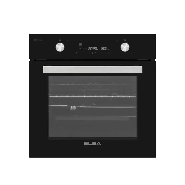 Elba - 60cm Multifunction Electric Oven With Black Glass Finish - 04/T60-7
