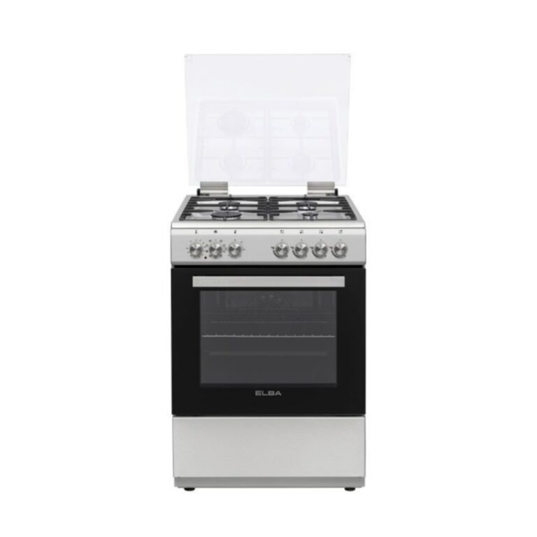 ELBA Gas Stove 4 Burner - Electric Oven - 60cm Stainless Steel - 04/66CL442