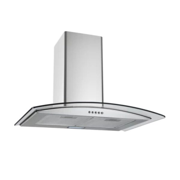 Totai - 60cm Curved Glass Cooker Hood - 09/IBER 60 INOX