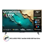 Skyworth - 75-inch QLED Google TV - 75Q6600H