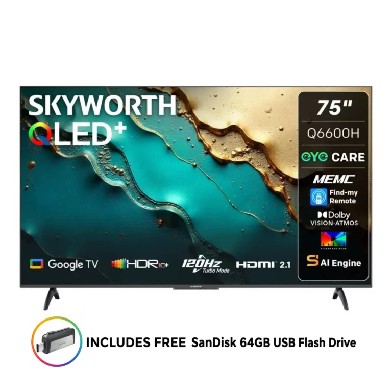 Skyworth - 75-inch QLED Google TV - 75Q6600H