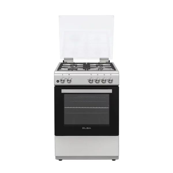ELBA Gas Stove 4 Burner - Gas Oven - 60cm Stainless Steel - 04/66CL442G