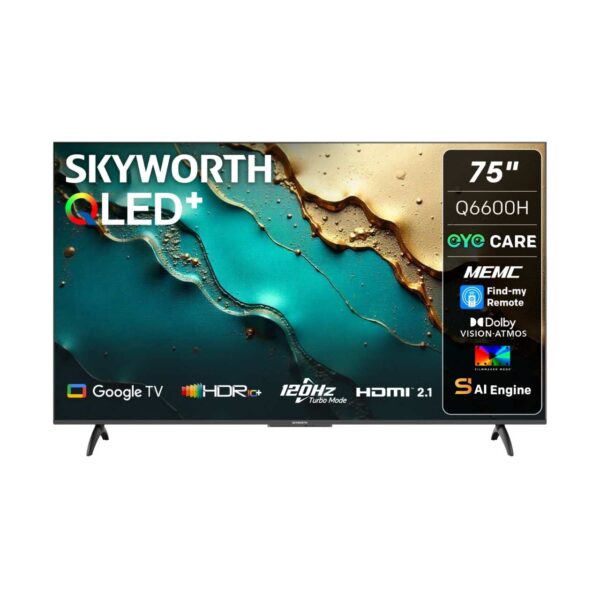 Skyworth - 75-inch QLED Google TV - 75Q6600H