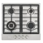 Totai - 60cm 4 Burner Gas Hob Black Stainless Steel - 03/TS4BNR-BSS