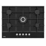 Totai - 90cm 5 Burner Gas Hob Gas On Glass - 03/TS5BNR-GG