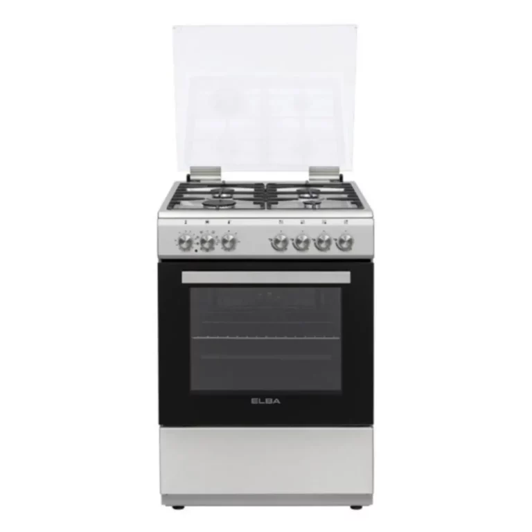 ELBA Gas Stove 4 Burner - Electric Oven - 60cm Stainless Steel - 04/66CL442