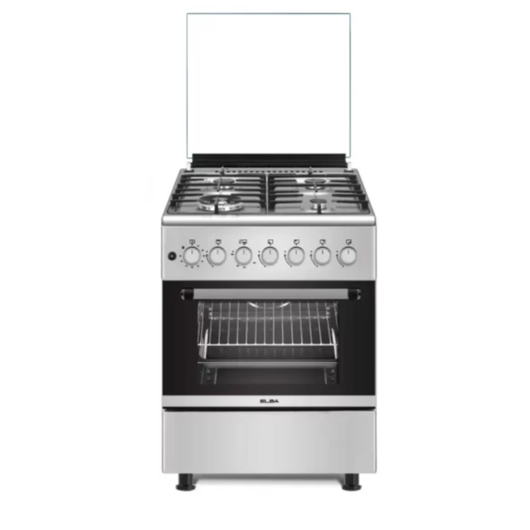 ELBA Gas Stove 4 Burner - Gas Oven - 60cm Stainless Steel - 04/66CL442G
