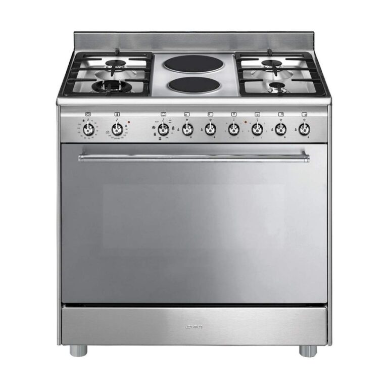 Smeg - 90cm Gas Electric 6 Burner Cooker - SSA92MAX9
