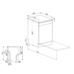 Smeg - 60cm Stainless Steel Dishwasher - DW83TXSA