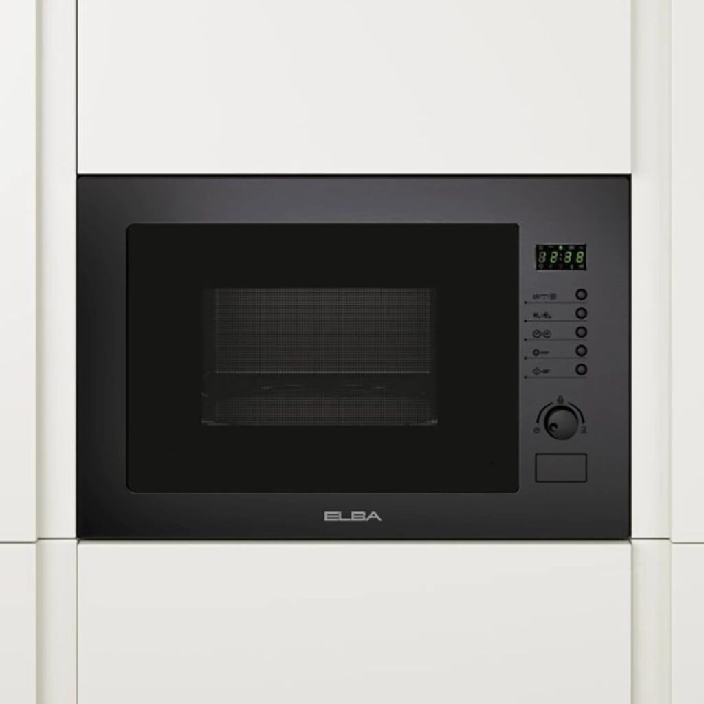 Elba - Elio 38CM Built-in Microwave (Black Metal Painted) - 02/EL 38B MW 25L