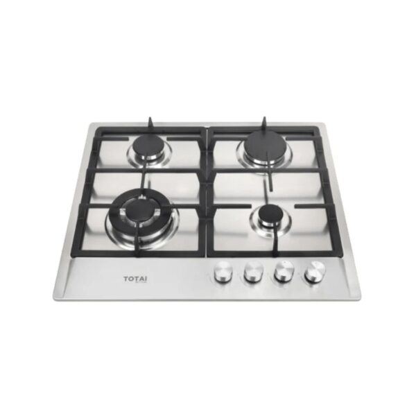 Totai - 60cm 4 Burner Gas Hob Stainless Steel - 03/TS4BNR-SS