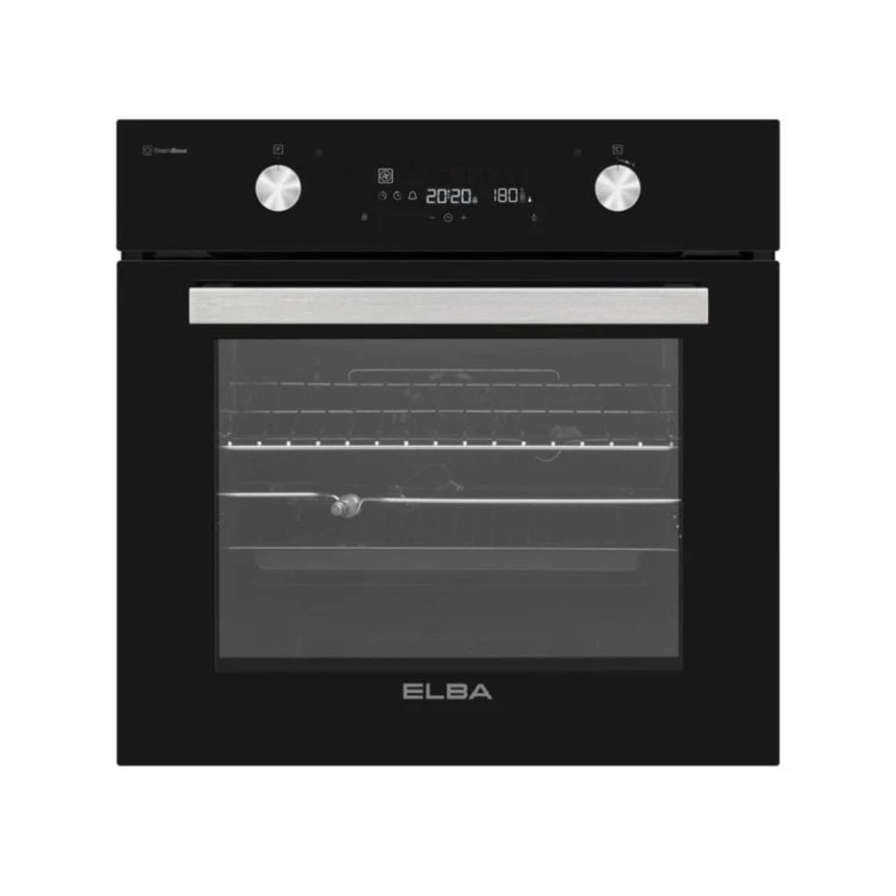 MFA Online Product Images (4) Elba - 60cm Multifunction Electric Oven With Black Glass Finish - 04/T60-7