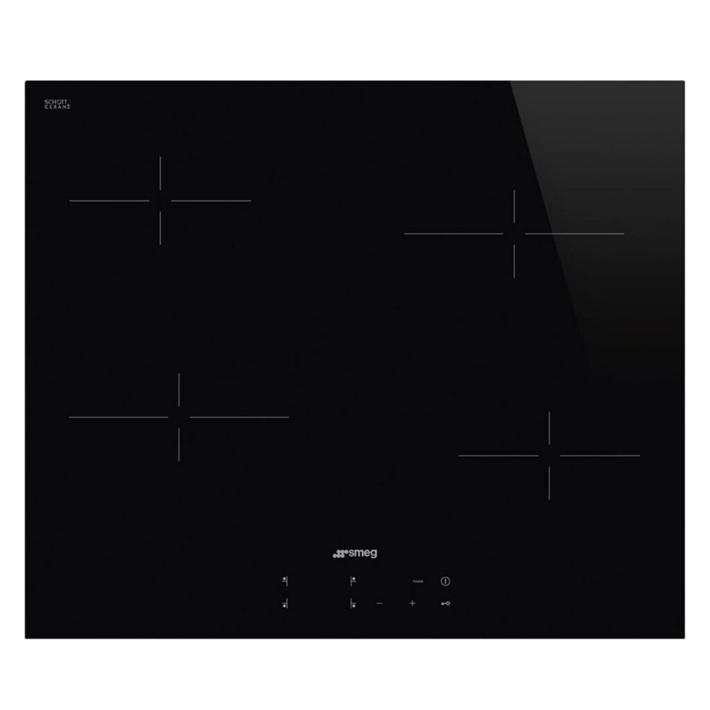 Smeg 60cm Black Glass Ceran Hob – SE264TD1