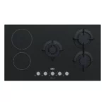 Defy - 90cm Hybrid Hob 3 Gas Burner 2 Ceramic Plates - DHG902