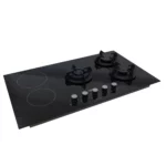 Defy - 90cm Hybrid Hob 3 Gas Burner 2 Ceramic Plates - DHG902