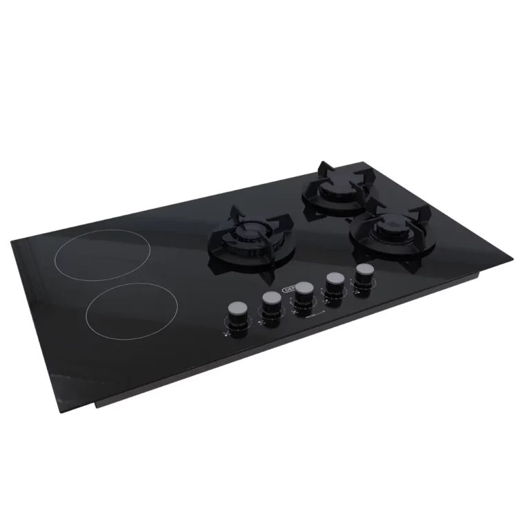 Defy - 90cm Hybrid Hob 3 Gas Burner 2 Ceramic Plates - DHG902