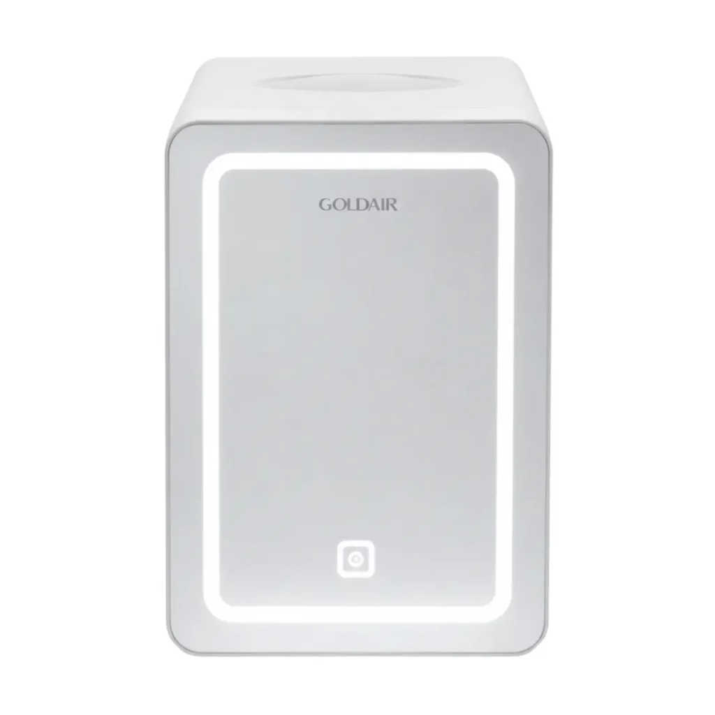 Goldair - 6LT Compact Beauty Cooler with Mirror & LED Light - GMR-600