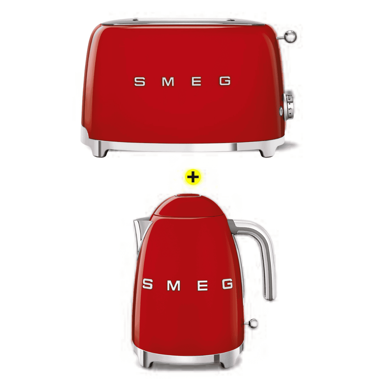 Appliances Smeg - Toaster And Kettle Pack - Red - Image 1