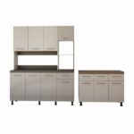 2 Piece Kitchen Set - Cappuccino + White