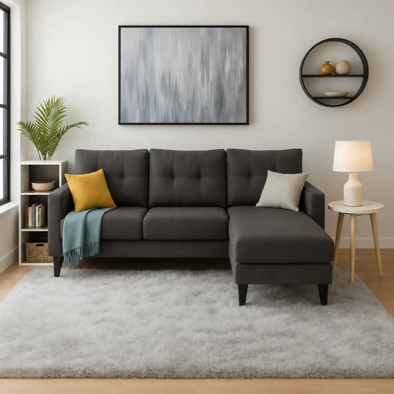 Urban Lounger 3-Seater Sofa with Ottoman + FREE Rug, Coffee Table & Bookshelf Urban Lounger 3-Seater Sofa with Ottoman + FREE Rug, Coffee Table & Bookshelf