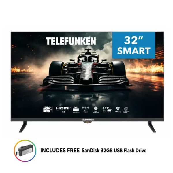 Telefunken - 32" HD Smart LED TV - TLEDDS-32HDA