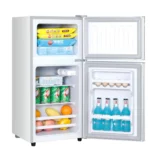 Goldair 120L White Upright Freezer and Bottom Fridge - GDD-120