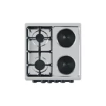 King Steel Dual Fuel Stove with Electric Oven and Grill, KGEP522BI