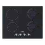 Defy - 65cm Hybrid Hob 2 Gas Burner 2 Ceramic Plates - DHG606