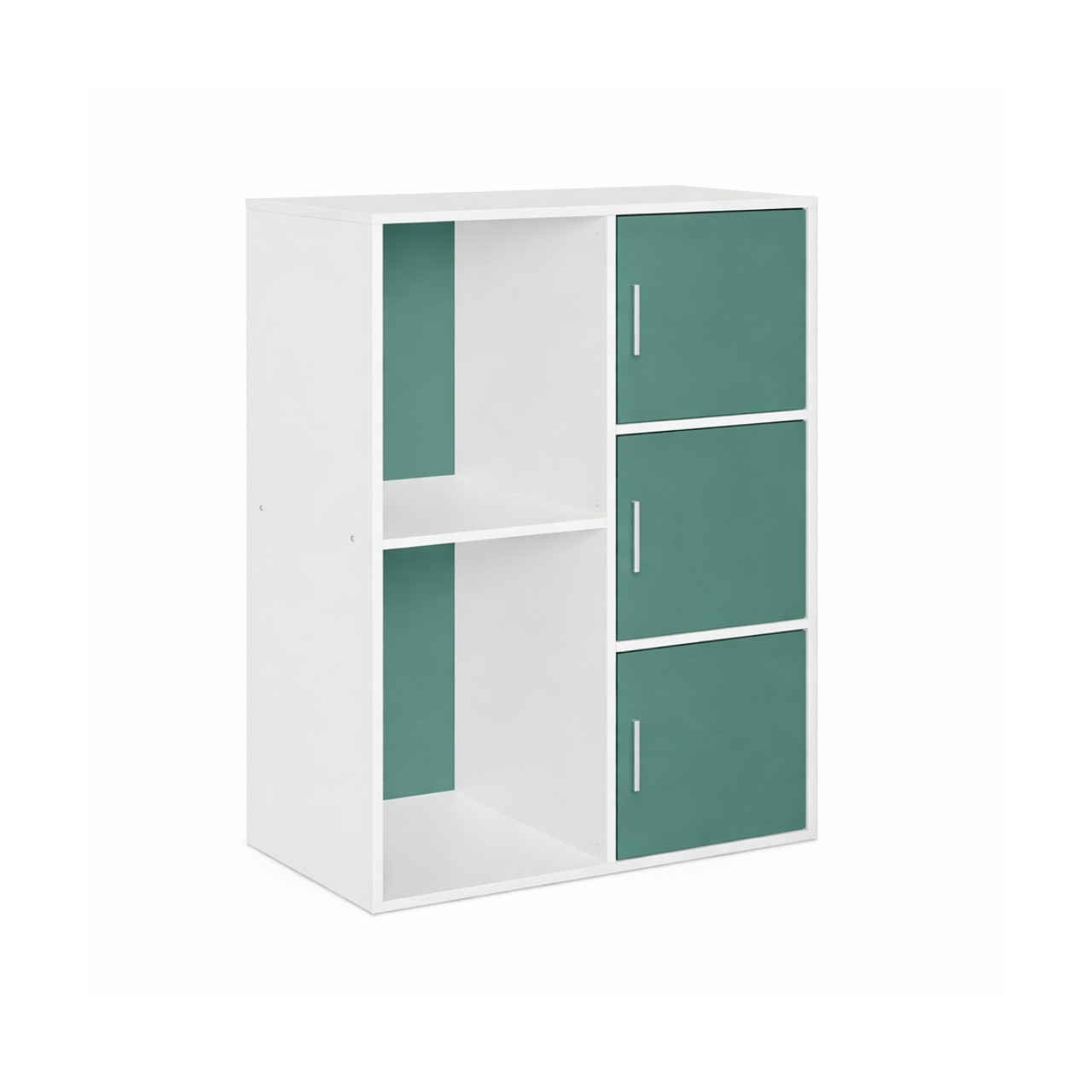 Modern Two-Tone Storage Cabinet