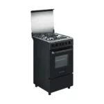 King Steel Dual Fuel Stove with Electric Oven and Grill, KGEP522BI