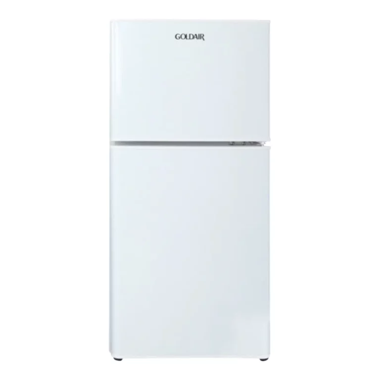 Goldair 120L White Upright Freezer and Bottom Fridge – GDD-120