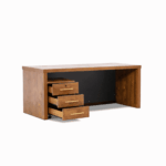 Executive Walnut Office Desk 1.4M - Image 3