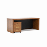 Executive Walnut Office Desk 1.4M - Image 2
