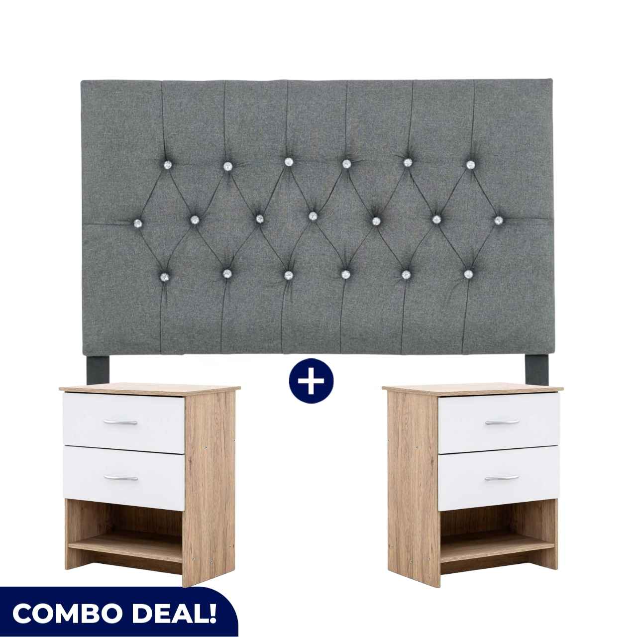 Nikki Headboard + Nightstand Combo
