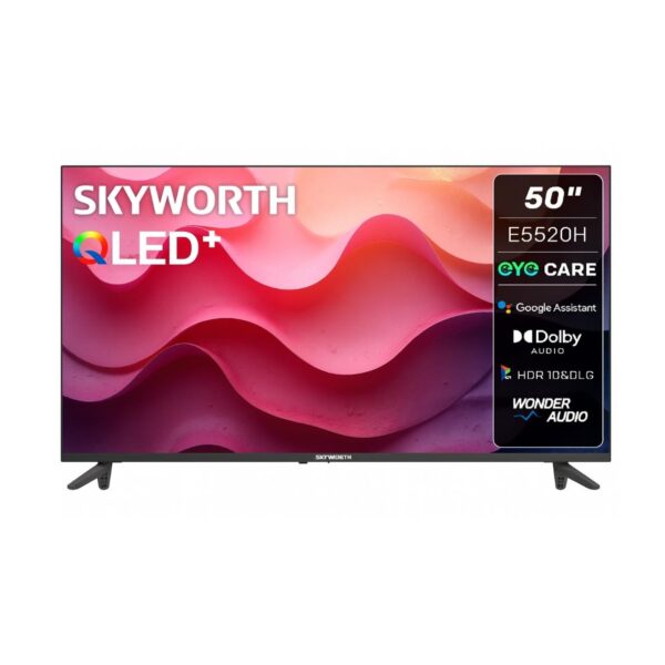 SKYWORTH - 50” QLED+ EYE CARE Google TV - 50E5520H