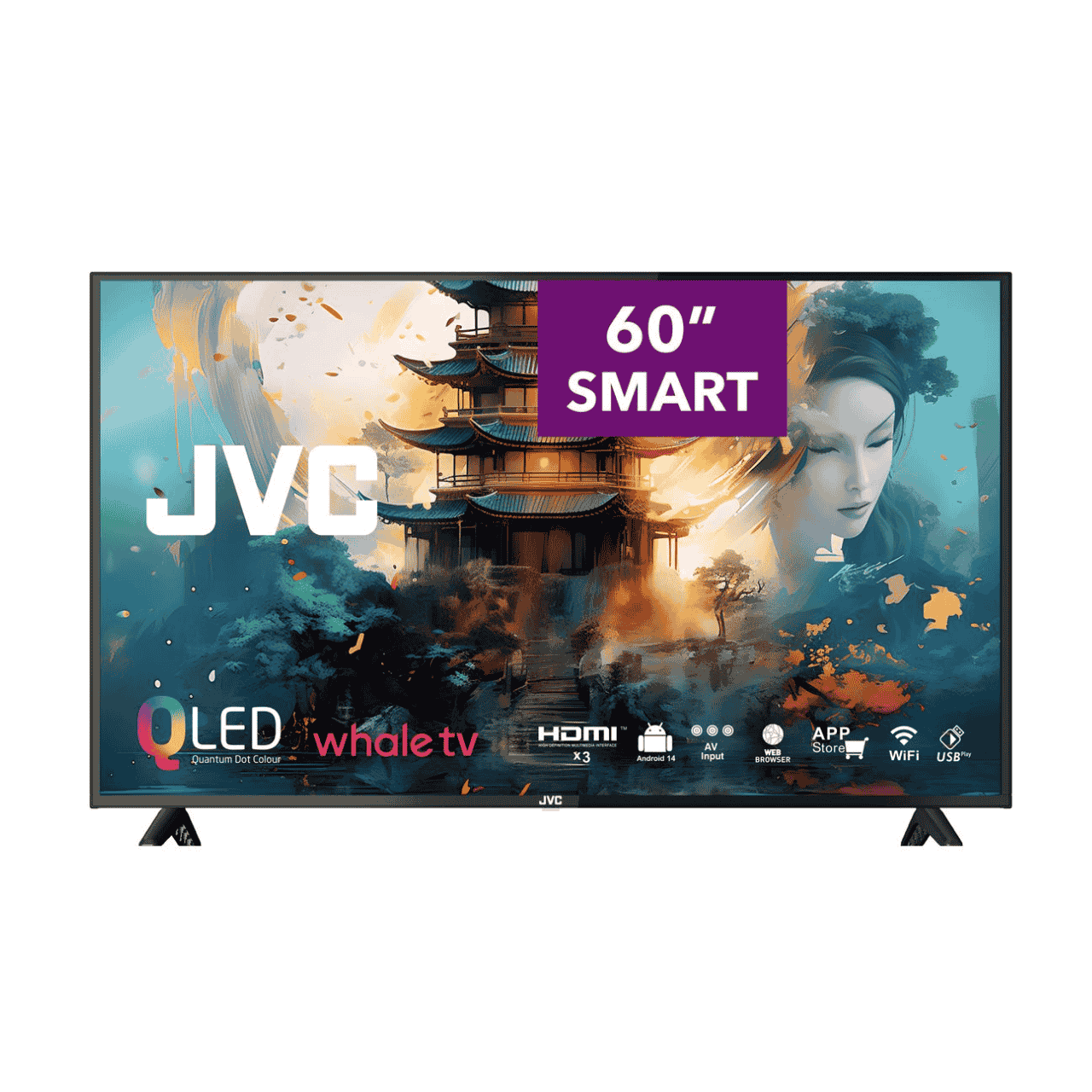 LT-60NQ7165 JVC - 60-inch 4K QLED Smart TV - LT-60NQ7165BF - Image 1