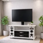 TV Stand with Built-in Speakers – Entertainment Unit – MWTVK12