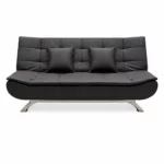 Modern Sofa Bed - PVC BLACK - F119
