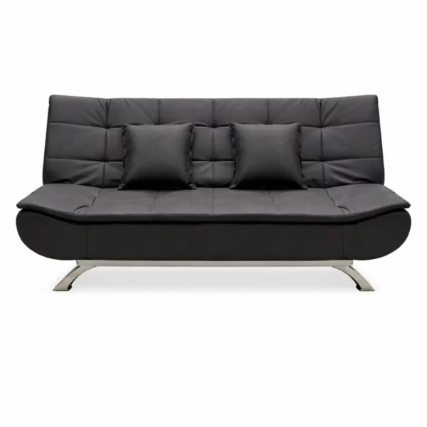 Modern Sofa Bed - PVC BLACK - F119