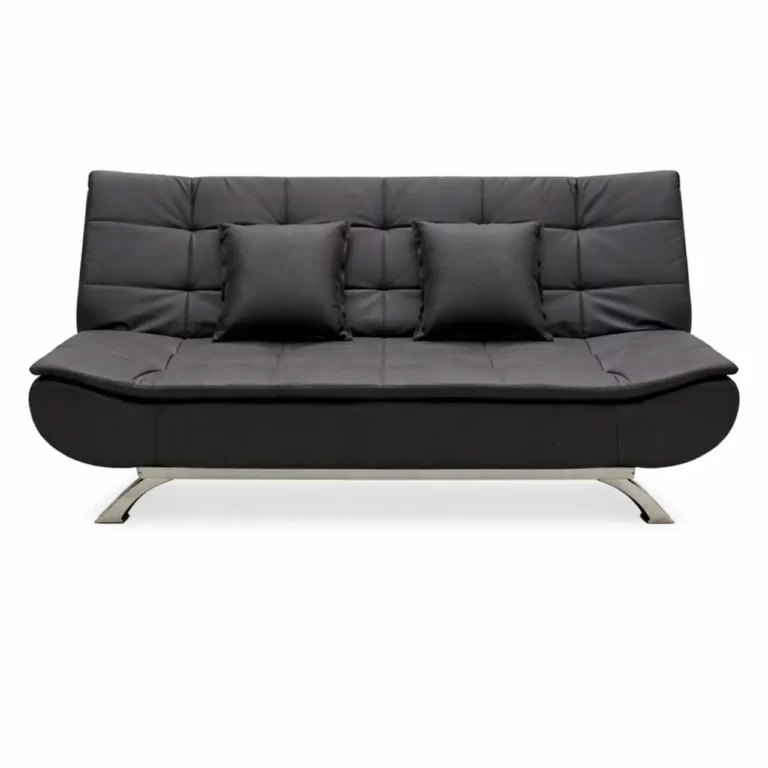 Modern Sofa Bed - PVC BLACK - F119