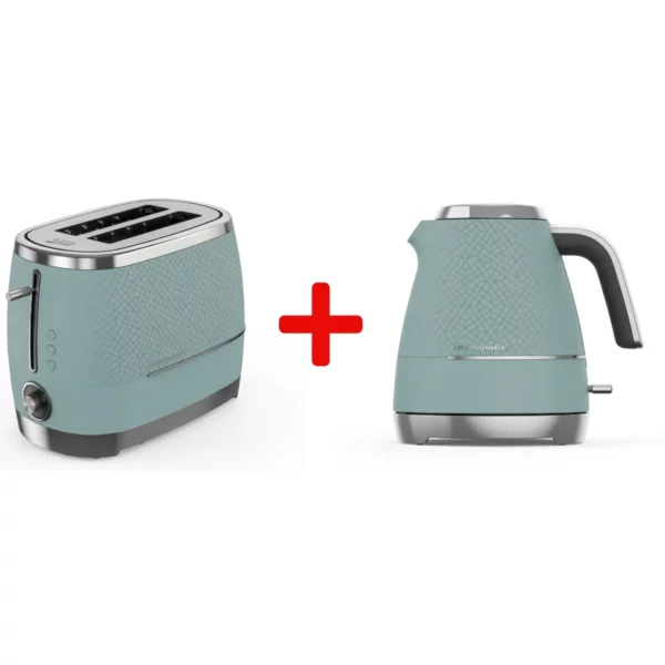 Beko Teal Kettle & Toaster Set - WKM8307T + TAM8202T
