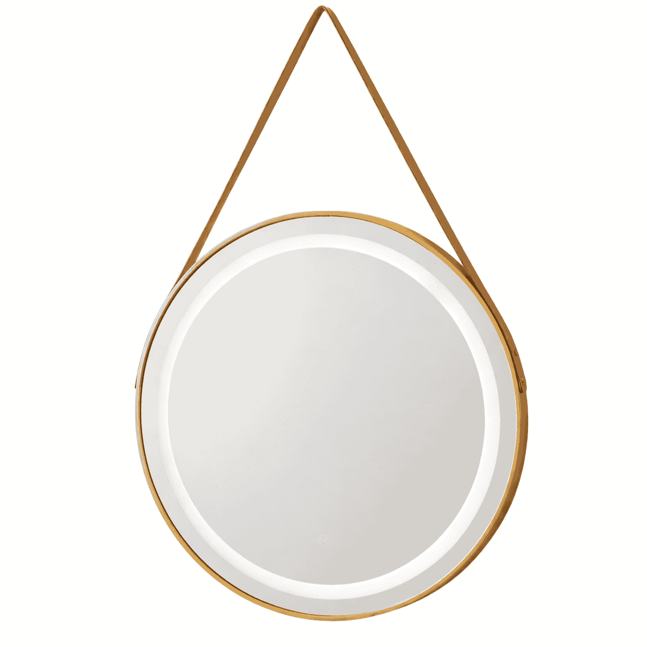 MWMR09LS (1) Round Gold Frame LED Halo Wall Mirror – MWMR09LS - Image 1