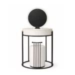 Round LED Mirror Dressing Table – Grey – MWMRDRT07