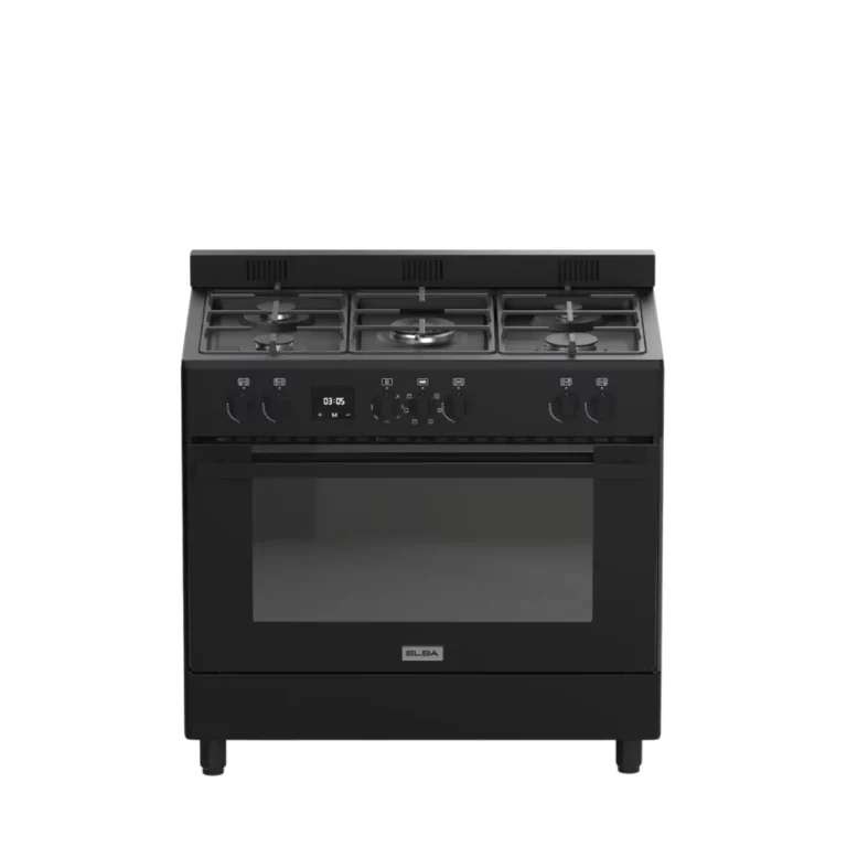 Elba 90cm 5 Burner Gas Stove Black – 04/9S4EX827MB