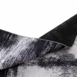 Modern Black and White Printed Rug - CPR2218