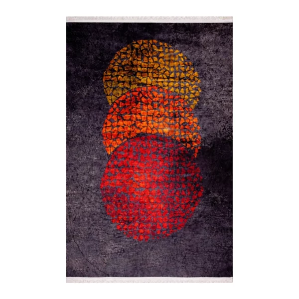 Modern Abstract Mosaic Circle Printed Rug - CPR2221