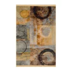 Modern Earth Tone Geometric Printed Rug - CPR2222